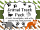 animal track write around the room activity